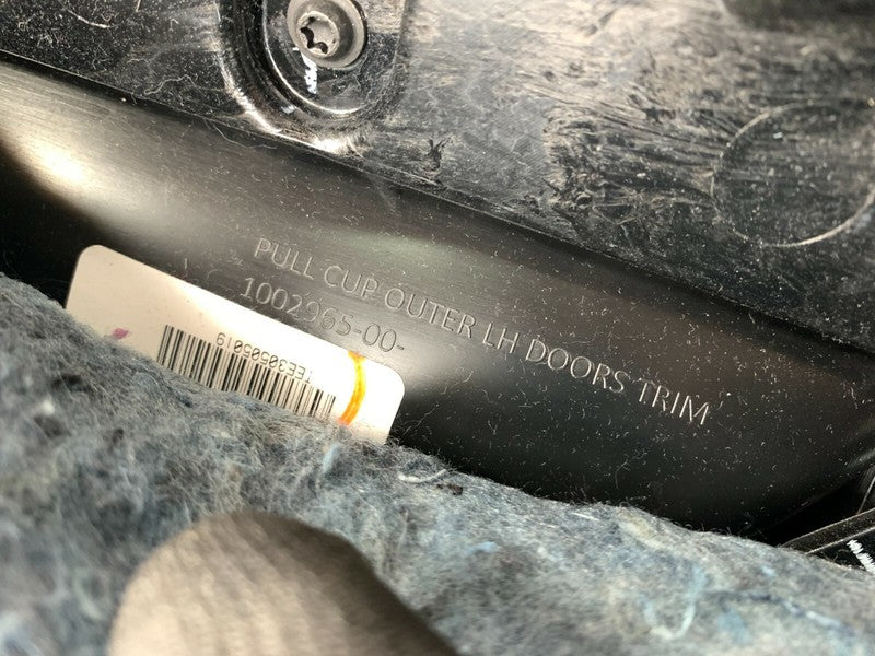 100296500 ⭕12-20 Tesla Model S Black Rear Driver Side Door Panel Trim Card Left 1002965-00