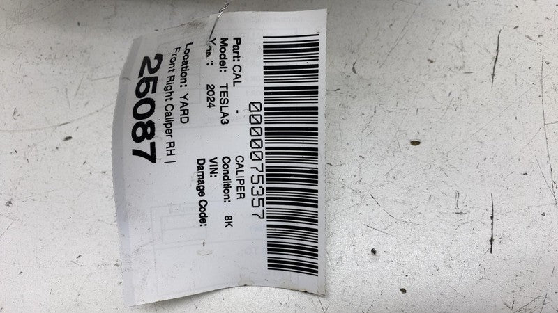 ⭕ 2024 2025 Tesla Model 3 Front Right Caliper w/ Brake Hose Line RH 13