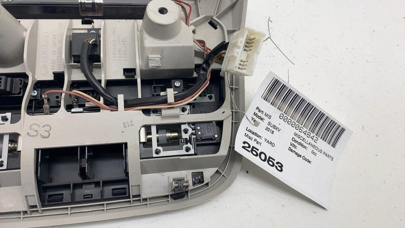 VC12109 ⭕ 2018-2020 Subaru XV Crosstrek Front Roof Overhead Console Unit w/ SOS VC12-109