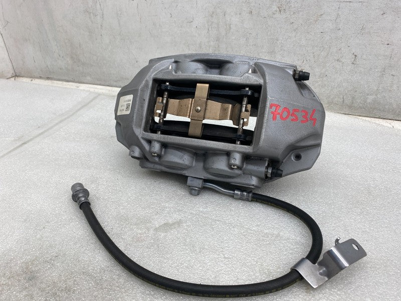 104462100E ⭕ 17-23 Model 3 Front Driver Side Caliper w/ Brake Hose Line Left 1044621-00-E