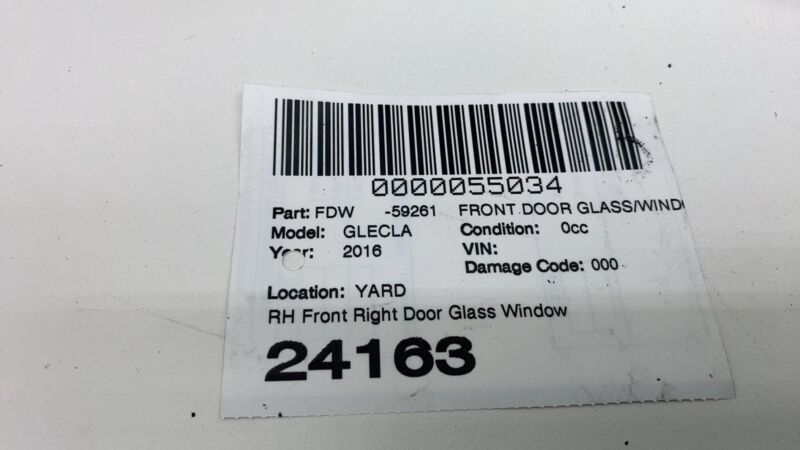 E6 43R-001074 2012-2019 Mercedes-Benz GLE350 Front Passenger Side Door Window Glass Right Assy