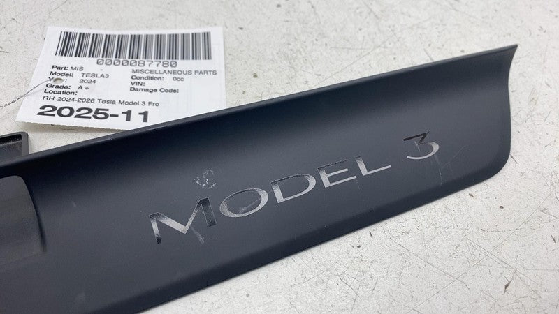 ⭕ 24-26 Tesla Model 3 Front Passenger Side Door Sill Plate Right RH 19