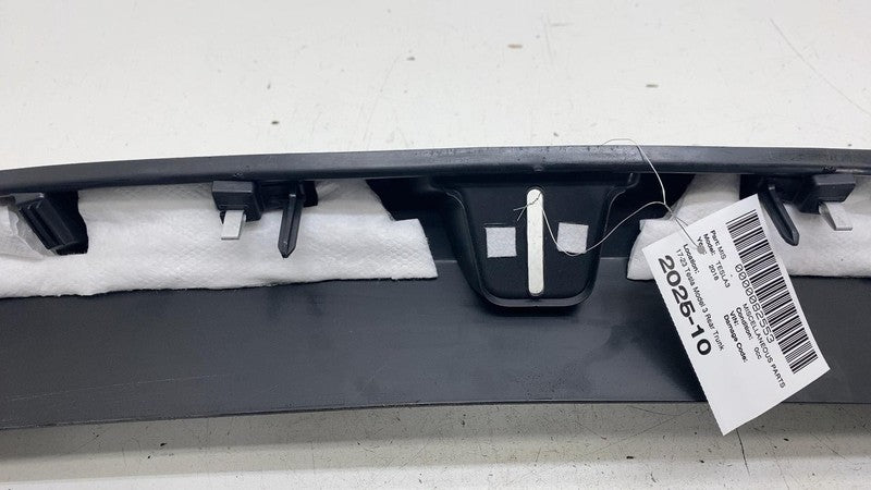 ⭕17-23 Tesla Model 3 Rear Trunk Garnish Sill Trim Cover Scuff Panel 10