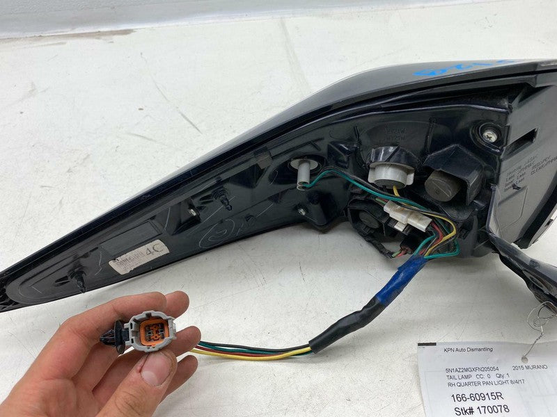 166 60915R ⭕ 15-18 Murano Rear Right Outer Taillight LED Tail Lamp Quarter Panel 166-60915R