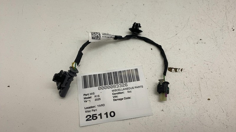 PT00861280 B ⭕ 2025 Rivian R1S Front Crash Sensor Wiring Cable Wire Connector PT00861280-B