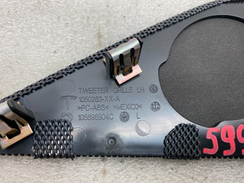 1050283 XX A ⭕ 16-20 Model X Front Driver Side Speaker Tweeter Cover Grille Left 1058969-04-C