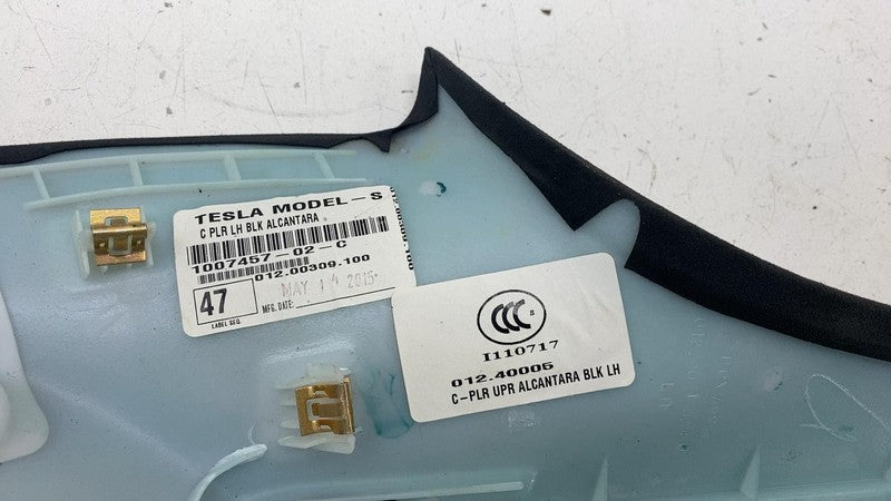 ⭕2012-2020 Tesla Model S Driver Side C-Pillar Trim Cover Upper Left 10