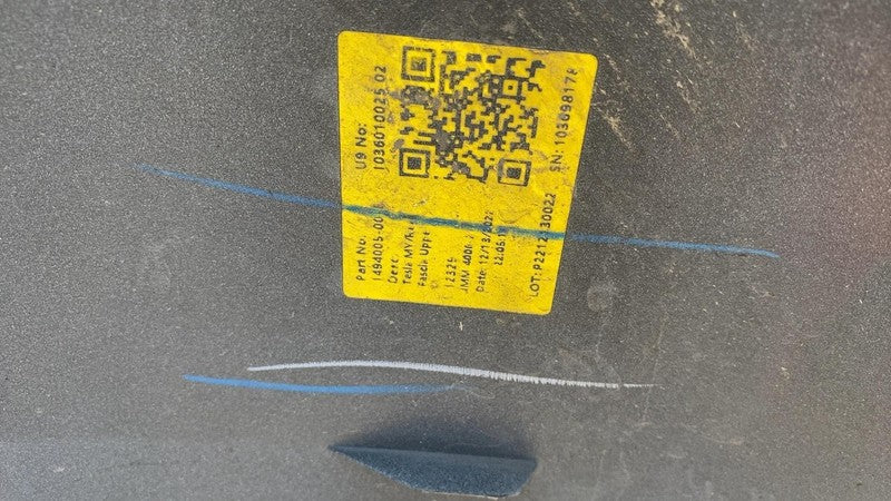 ⭕ 2023-2024 Model Y Front Bumper Cover (No Sensor Hole) White - PPSW 1