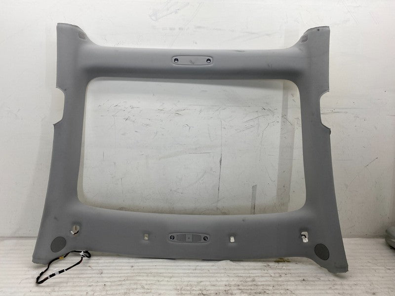 108626571I ⭕ 17-20 Tesla Model 3 Headliner w/ A-Pillar Upper Cover & Rail Trim + Sunvisor