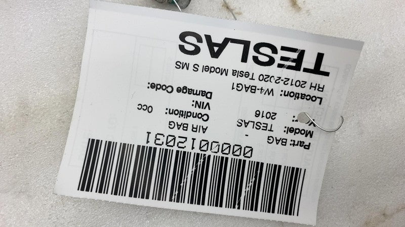 ⭕ 12-20 Tesla Model S MS Passenger Roof Curtain Safety Airbag Right 10