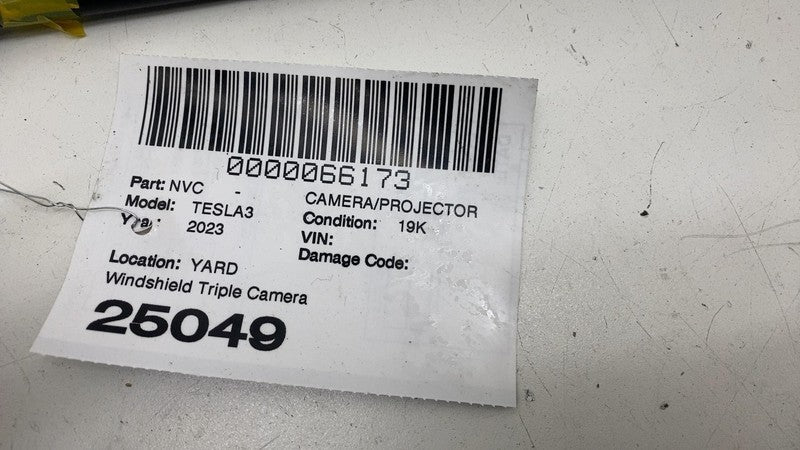 ⭕ 17-23 Tesla Model 3 Front Triple Camera w/ Interior Rear View Mirror