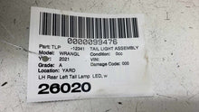 Tail Light Assembly JEEP WRANGLER Left 21 22 23 24