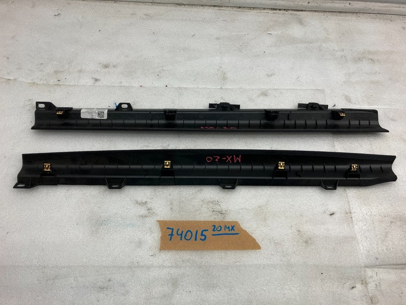 ⭕ 16-20 Model X MX Rear Left & Right Falcon Door Trim Mid Gap Hider 10
