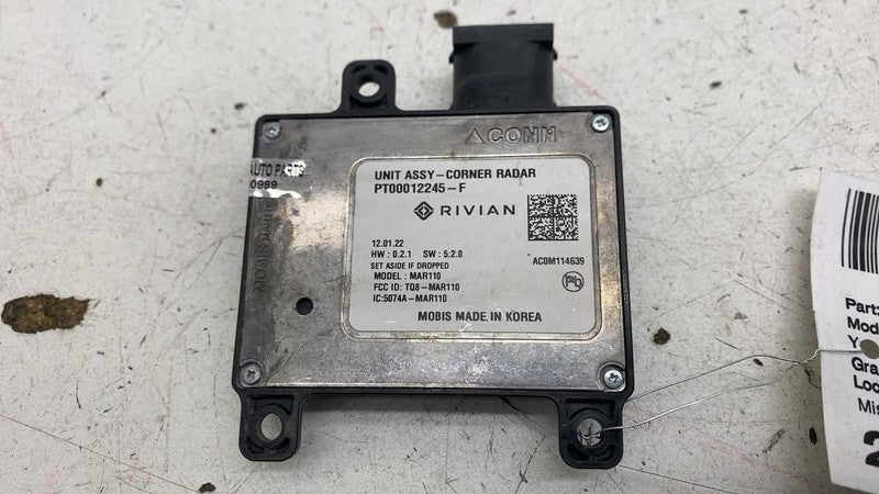 ⭕ 2022 Rivian EDV-700 Truck Rear Corner Radar Blind Spot Radar Unit PT