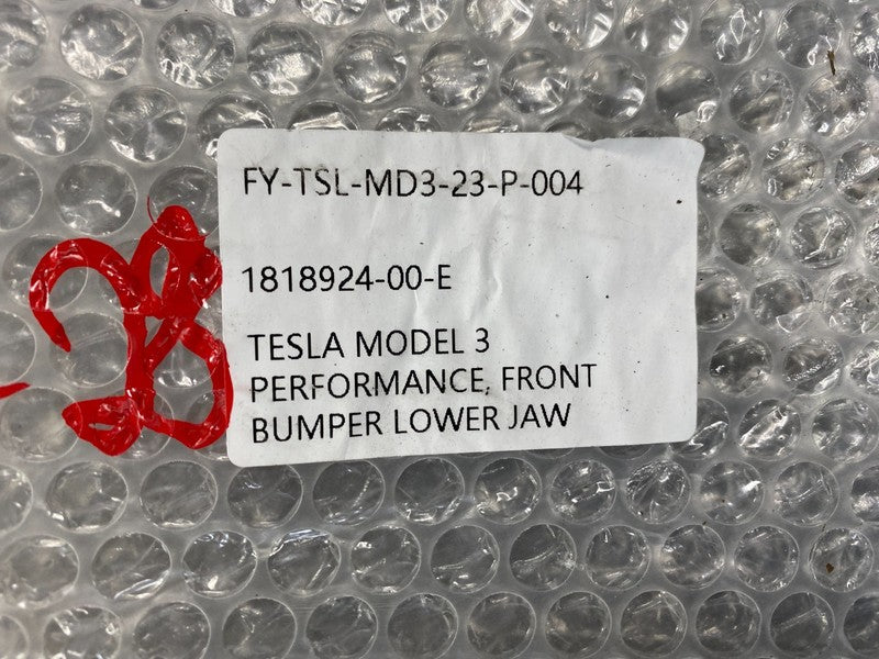 1818924-00-E ⭕24-25 Tesla Model 3 Front Bumper Under Body Splash Lip Performance 1818924-00-E