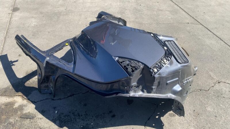 ⭕ 2020-2023 Tesla Model Y Rear Right Quarter Panel Structural Cutout Gray PMNG