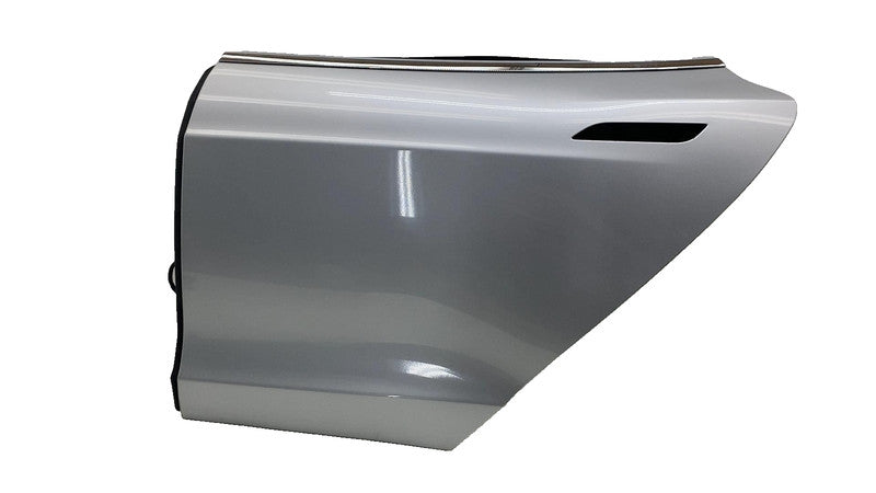 ⭕ 2012-2015 Tesla Model S Rear Driver Side Door Shell Panel Left Silver - PMSS