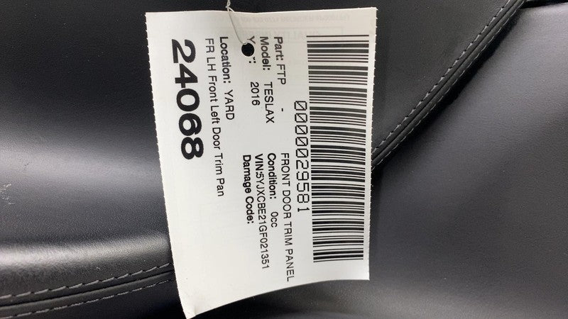 ⭕ 16-20 Tesla Model X Front Driver Side Door Panel Trim Card Left 1035