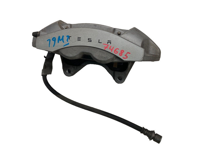 104462100D ⭕ 2017-2023 Model 3 Front Left Caliper w/ Brake Hose Line Left Base 1044621-00-D