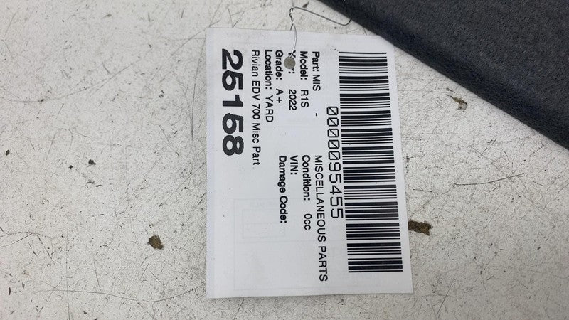 ⭕ 2022 Rivian EDV-700 Van Passenger Cargo Bulkhead Trim Cover Right PT