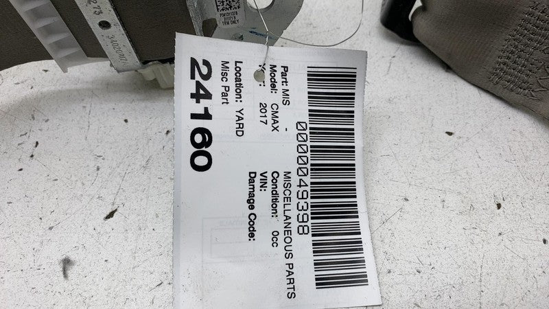 2013 2014 2015 2016 2017 2018 Ford C-Max Rear 2nd Row Seat Belt & Retractor Assy