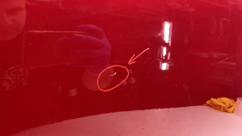 ⭕ 16-20 Model S Rear Passenger Door Shell Panel Right RH Red - PPMR 60