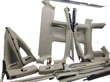 ⭕ 15-20 Tesla Model X Headliner Interior Pillar Falcon Door Trim Garnish Cream
