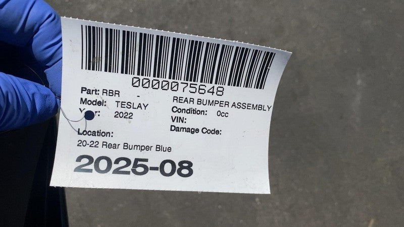 ⭕ 2020-2022 Tesla Model Y Rear Bumper Cover Black w/ Sensor Holes 1494