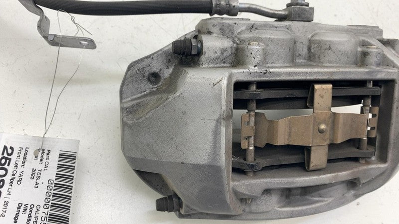 ⭕17-23 Model 3 M3 Front Driver Side Brake Caliper Left w/ Hose Line 10