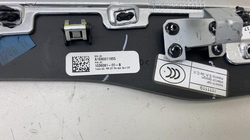 ⭕ 2016-2020 Model X MX Rear Right Door Panel Woodgrain Trim Molding 10