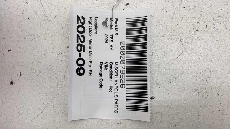 ⭕ 2020-2024 Tesla Model Y Passenger Right Exterior Rear View Door Mirr