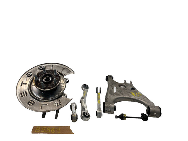 ⭕ 16-20 Model S X Rear Left Knuckle w/ Wheel Hub & Control Arm Link 1021416-00-D