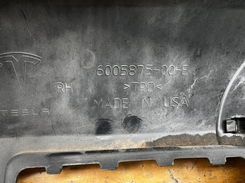 600587500E ⭕ 2012-2020 Tesla Model S Skirt Rocker Molding Sill Panel Right OEM 6005875-00-E