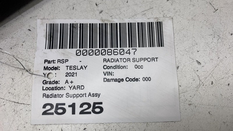 ⭕ 2020-2024 Model Y Front Bumper End Panel Radiator Support Carrier 15