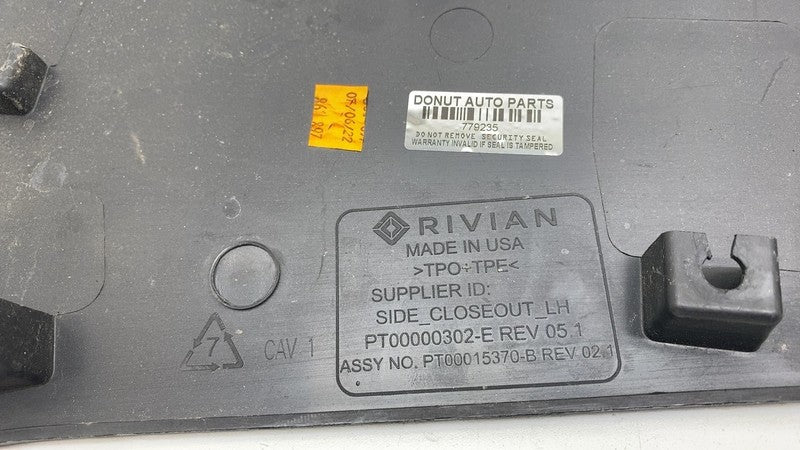 ⭕ 2022-2024 Rivian R1S R1T Underhood Left Side Closeout Trim Apron PT0