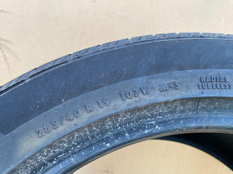 ⭕ Tire Continental ProContact RX 285/40R19 107W M + S Radial Tubeless x1