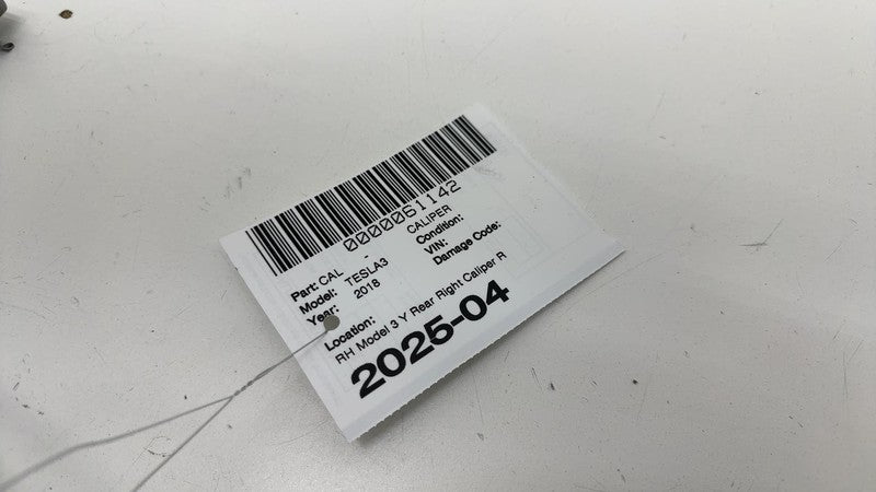 1098483-00-E ⭕ 2017-2025 Tesla Model 3 Rear Right Caliper + Brake Hose Line BASE 1044624-00-F