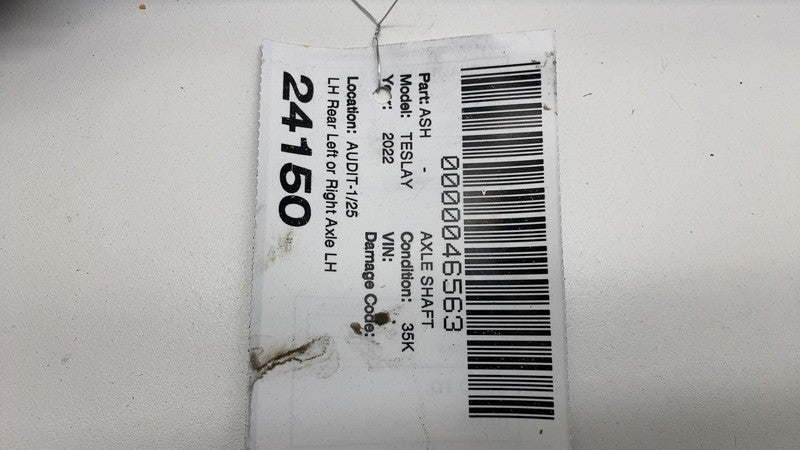 118816100D 2020-2024 Tesla Model Y Rear Driver Side CV Axle Shaft Halfshaft 28MMx580MM Left