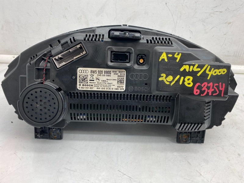 8W5 920 890 G ⭕ 2018-2020 Audi A4 Dash Gauge Instrument Cluster Digital Display 8W5 920 890 G