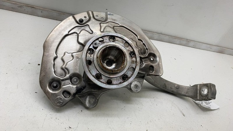 A 000 421 35 20 ⭕ 18-22 Mercedes C300 Front Left Spindle Knee Knuckle w/ Shield RWD A0004213520