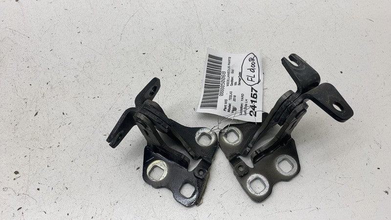 1101037 00 E 2017-2023 Tesla Model 3 M3 Front Left Upper & Lower Door Hinge Closure Assist LH