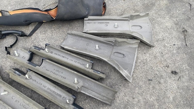 ⭕ 2011-2018 Jeep Wrangler SET of Roll Bar Padding Covers & Moldings OE