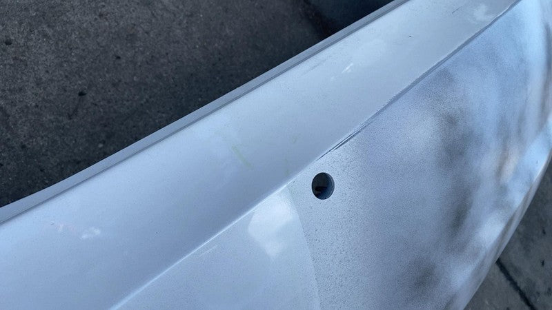 2017-2022 Tesla Model 3 Rear Bumper Cover w/ Sensor Holes Pearl White 