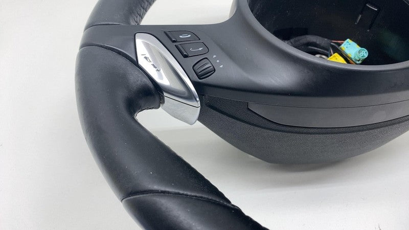 2011-2014 Porsche Cayenne Front Driver Steering Wheel w/ Control Switches Black