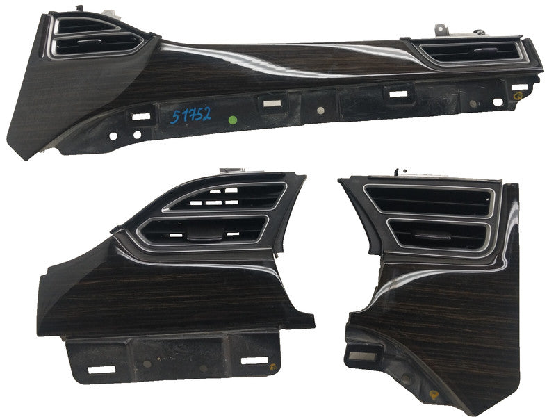 ⭕12-15 Model S SET of Dash A/C Air Vent Outlet Dashboard Trim Panel 10