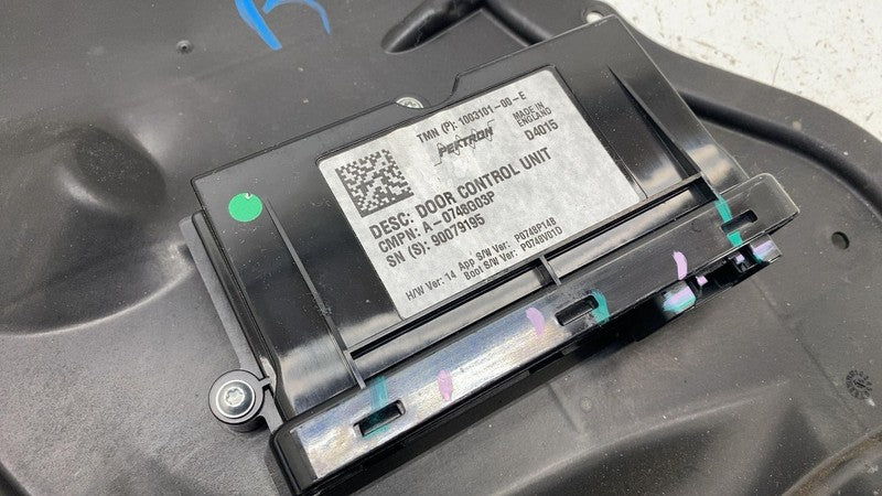 ⭕ 12-20 Tesla Model S Front Left Door Control Unit Module w/ Plate 100