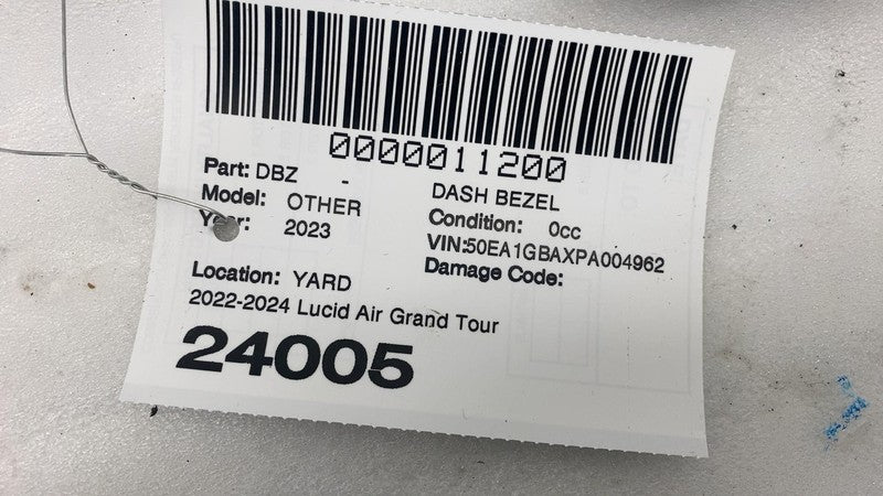 P11-NAPFSZ-03 ⭕ 2022-2024 Lucid Air Grand Touring Front Dash Bezel Assembly P11-NAPFSZ-03