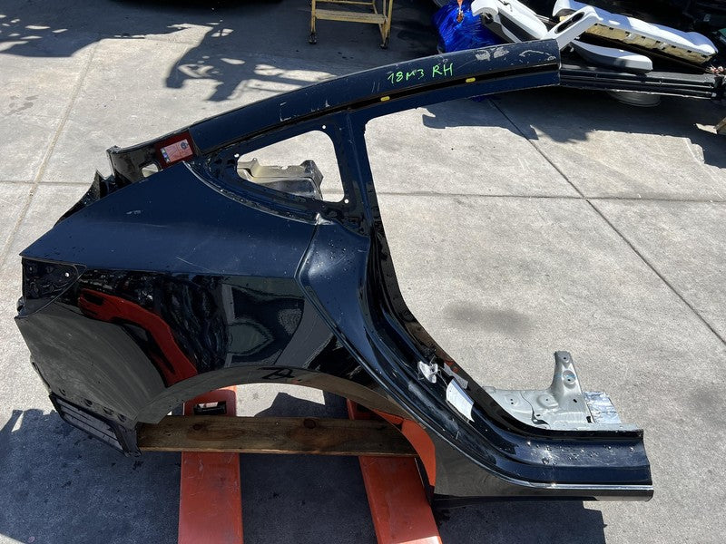 ⭕ 2017-2020 Tesla Model 3 Rear Right Quarter Panel Structural Cutout Black PBSB