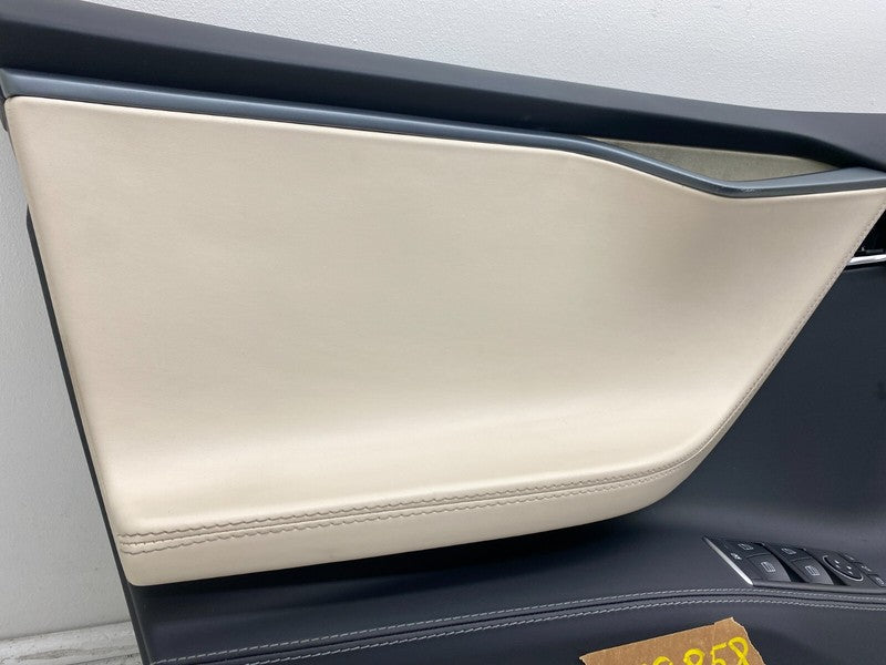 6006071 52 N ⭕12-20 Tesla Model S Front Left Interior Door Panel Trim Card Cover 6006071-52-N
