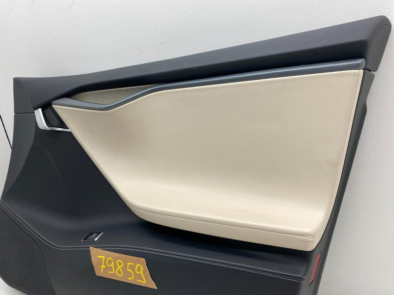 100793652N ⭕ 12-20 Model S Front Right Interior Door Panel Trim Card Cover OEM 1007936-52-N